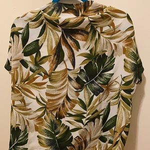 Vintage plant print top